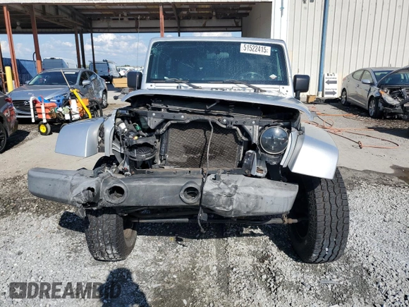 2008 Jeep Wrangler Unlimited Sahara with VIN 1J4GA59188L531892, listed as a Copart auction lot 51522415 with 86,436 mi miles and Salvage Title. Bid and sale history available at carsss.com. Image 5.