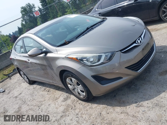 2016 Hyundai Elantra SE with VIN 5NPDH4AE4GH758223, listed as a IAAI auction lot 42576857 with 98,385 mi miles and . Bid and sale history available at DreamBid. Image 1.