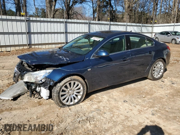 2011 Buick Regal CXL RL6 with VIN W04GU5GC2B1011606, listed as a Copart auction lot 48031465 with 83,383 mi miles and Salvage Title. Bid and sale history available at carsss.com. Image 1.