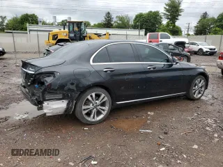 2018 Mercedes-Benz C 300 with VIN 55SWF4KB0JU280437, listed as a Copart auction lot 58002345 with 54,000 mi miles and Salvage title. Bid and sale history available at DreamBid. Image 3.