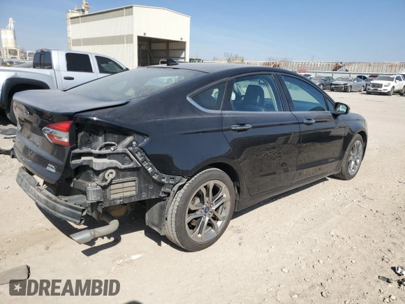 2020 Ford Fusion SEL with VIN 3FA6P0CDXLR117180, listed as a Copart auction lot 48495565 with 100,377 mi miles and Salvage title. Bid and sale history available at DreamBid. Image 3.