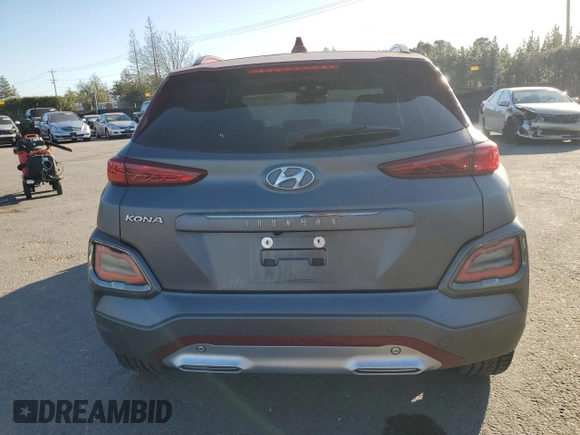 2019 Hyundai Kona Ultimate with VIN KM8K5CA52KU319722, listed as a Copart auction lot 46682135 with 37,737 mi miles and Salvage Title. Bid and sale history available at carsss.com. Image 6.