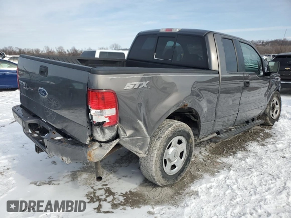 2005 Ford F-150 STX with VIN 1FTRX14W45FB61544, listed as a Copart auction lot 45526925 with 0 mi miles and Salvage Title. Bid and sale history available at carsss.com. Image 3.