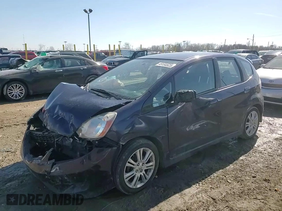 2009 Honda Fit Sport with VIN JHMGE884X9S075004, listed as a Copart auction lot 46498525 with 195,474 mi miles and Salvage Title. Bid and sale history available at carsss.com. Image 11.