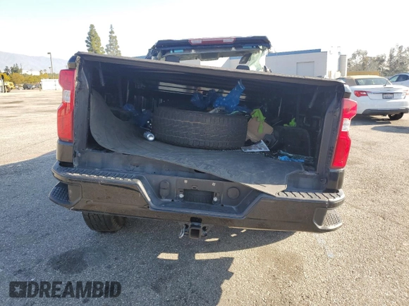 2021 Chevrolet Silverado 1500 Custom with VIN 1GCRWBEH2MZ192006, listed as a Copart auction lot 45451075 with Not Provided miles and Salvage Title. Bid and sale history available at DreamBid. Image 6.