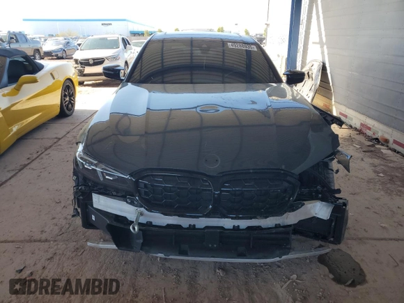 2024 BMW 3 Series M340i with VIN 3MW49FS05R8E84755, listed as a Copart auction lot 49288935 with 12,258 mi miles and Salvage Title. Bid and sale history available at carsss.com. Image 5.