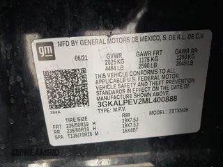 2021 GMC Terrain SLT с VIN 3GKALPEV2ML400888, выставлен на аукционе IAAI как лот 41872126 с пробегом 42 409 миль миль и . История ставок и продаж доступна на DreamBid. Изображение 9.