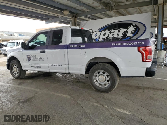 2015 Ford F-150 XL with VIN 1FTEX1C81FKD82013, listed as a Copart auction lot 62599595 with 165,528 mi miles and Clean title. Bid and sale history available at DreamBid. Image 2.