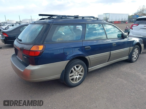 2004 Subaru Legacy Outback with VIN 4S3BH675046613583, listed as a IAAI auction lot 41276224 with Not provided miles and . Bid and sale history available at DreamBid. Image 4.