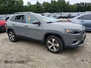 2021 Jeep Cherokee Limited with VIN 1C4PJMDX5MD105237, listed as a Copart auction lot 61389155 with 55,173 mi miles and Salvage title. Bid and sale history available at DreamBid. Image 4.