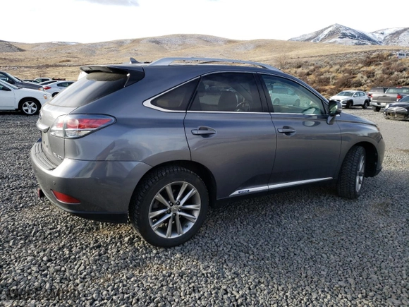 2013 Lexus RX 450h with VIN JTJBC1BA1D2063644, listed as a Copart auction lot 43228785 with 101,413 mi miles and Salvage Title. Bid and sale history available at carsss.com. Image 3.