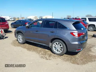 2017 Acura RDX with VIN 5J8TB3H35HL012616, listed as a IAAI auction lot 41659267 with 127,534 mi miles. Bid and sale history available at carsss.com. Image 3.