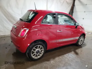 2012 FIAT 500 Pop with VIN 3C3CFFAR0CT243198, listed as a Copart auction lot 63317325 with 54,537 mi miles and Salvage title. Bid and sale history available at DreamBid. Image 3.