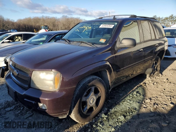 2008 Chevrolet TrailBlazer 1LT with VIN 1GNDT13S282213101, listed as a Copart auction lot 83969364 with 122,477 mi miles and Salvage Title. Bid and sale history available at DreamBid. Image 1.