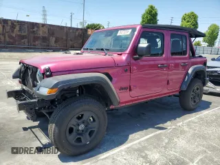 2024 Jeep Wrangler Sport S with VIN 1C4PJXDG5RW318461, listed as a Copart auction lot 54270255 with 5,234 mi miles and Salvage title. Bid and sale history available at DreamBid. Image 1.