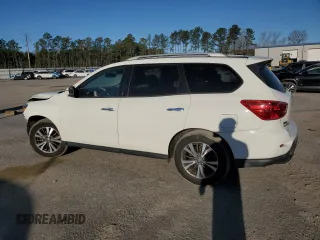 2017 Nissan Pathfinder SV z VIN 5N1DR2MN0HC664815, wystawiony jako Copart lot #49411525 z przebiegiem 120 117 mil mil oraz Szkoda całkowita • Salvage title. Historia ofert i sprzedaży dostępna na DreamBid. Obrazek 2.