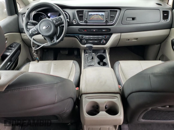 2017 Kia Sedona LX with VIN KNDMB5C16H6314869, listed as a Copart auction lot 58625264 with 132,411 mi miles and Salvage Title. Bid and sale history available at carsss.com. Image 8.