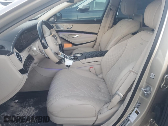 2020 Mercedes-Benz S-Class Maybach S 560 with VIN W1KUX8GB2LA555345, listed as a Copart auction lot 74053994 with 19,346 mi miles and Non Repairable. Bid and sale history available at carsss.com. Image 7.