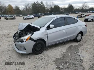 2021 Mitsubishi Mirage ES with VIN ML32FUFJ7MHF01737, listed as a Copart auction lot 82225724 with 71,327 mi miles and Salvage title. Bid and sale history available at DreamBid. Image 1.