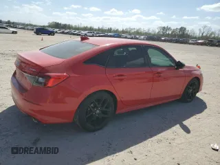2024 Honda Civic Sedan Sport with VIN 2HGFE2F57RH515372, listed as a Copart auction lot 49588695 with 11,537 mi miles and Salvage Title. Bid and sale history available at carsss.com. Image 3.