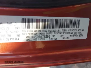 2014 Dodge Journey American Value Pkg with VIN 3C4PDCAB9ET316642, listed as a IAAI auction lot 42050437 with 184,742 mi miles. Bid and sale history available at carsss.com. Image 9.