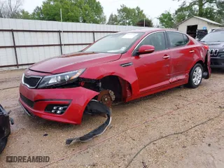 2014 Kia Optima EX with VIN 5XXGN4A76EG281195, listed as a IAAI auction lot 41875540 with 131,751 mi miles. Bid and sale history available at carsss.com. Image 2.