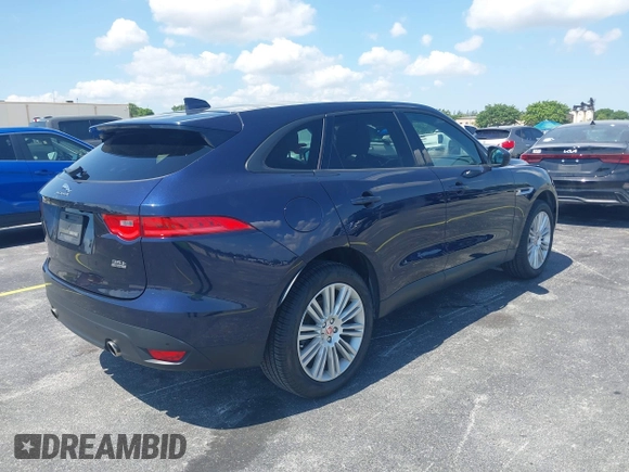 2017 Jaguar F-Pace 35t Premium with VIN SADCJ2BV4HA884503, listed as a IAAI auction lot 42274489 with 45,443 mi miles and . Bid and sale history available at DreamBid. Image 4.