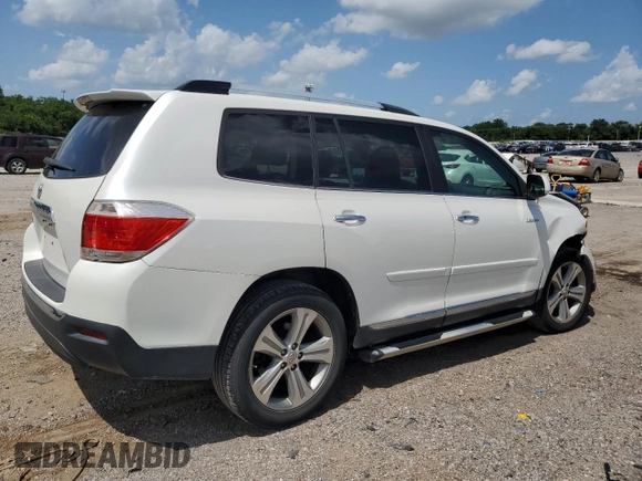 2012 Toyota Highlander Limited with VIN 5TDYK3EH1CS062103, listed as a Copart auction lot 61783985 with 250,512 mi miles and Salvage title. Bid and sale history available at DreamBid. Image 3.