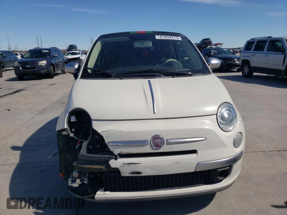 2012 FIAT 500 Gucci with VIN 3C3CFFER4CT271886, listed as a Copart auction lot 47859275 with 104,608 mi miles and Salvage Title. Bid and sale history available at carsss.com. Image 5.