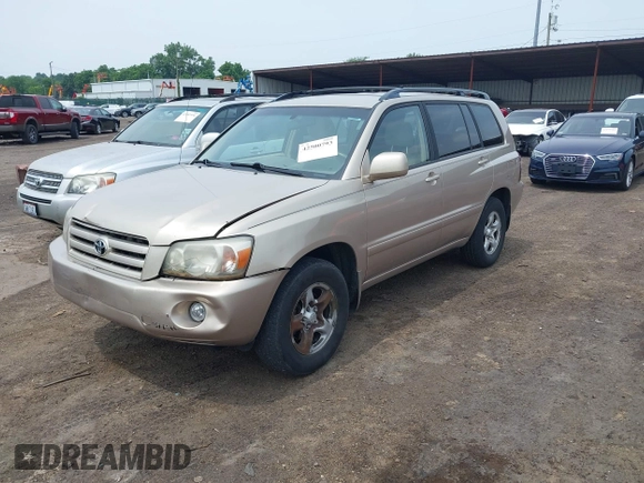 2005 Toyota Highlander with VIN JTEGD21A150106434, listed as a IAAI auction lot 42500793 with 196,501 mi miles and . Bid and sale history available at DreamBid. Image 2.