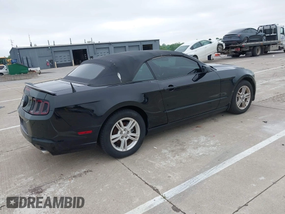 2013 Ford Mustang V6 with VIN 1ZVBP8EM9D5239373, listed as a IAAI auction lot 42373631 with 110,821 mi miles and . Bid and sale history available at DreamBid. Image 4.
