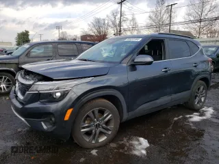 2023 Kia Seltos S with VIN KNDEU2AA7P7351843, listed as a Copart auction lot 83433154 with 38,576 mi miles and Salvage title. Bid and sale history available at DreamBid. Image 1.