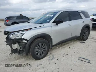 2023 Nissan Pathfinder S z VIN 5N1DR3AC6PC209572, wystawiony jako Copart lot #44114765 z przebiegiem 48 319 mil mil oraz Czysty tytuł • Clean title. Historia ofert i sprzedaży dostępna na DreamBid. Obrazek 1.