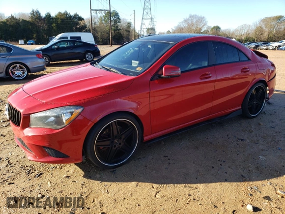 2016 Mercedes-Benz CLA with VIN WDDSJ4EB7GN289579, listed as a Copart auction lot 38392543 with 105,335 mi miles. Bid and sale history available at carsss.com. Image 1.