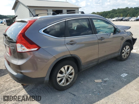 2012 Honda CR-V EX-L z VIN 5J6RM4H76CL062343, wystawiony jako Copart lot #43614745 z przebiegiem Nie podano mil oraz Szkoda całkowita • Salvage title. Historia ofert i sprzedaży dostępna na DreamBid. Obrazek 3.