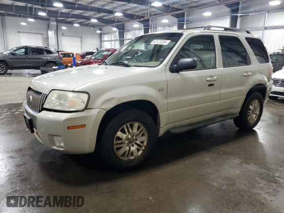 2007 Mercury Mariner Premier with VIN 4M2CU97127KJ20010, listed as a Copart auction lot 52123205 with 162,337 mi miles and Salvage title. Bid and sale history available at DreamBid. Image 1.