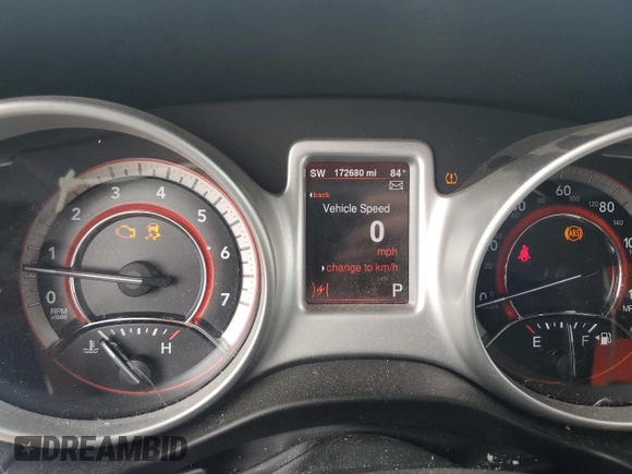 2013 Dodge Journey Crew with VIN 3C4PDCDG3DT597245, listed as a Copart auction lot 64098275 with 172,680 mi miles and Clean title. Bid and sale history available at DreamBid. Image 9.