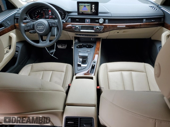 2019 Audi A4 Premium with VIN WAUDNAF4XKA108414, listed as a Copart auction lot 49085995 with 43,536 mi miles and Salvage Title. Bid and sale history available at DreamBid. Image 8.