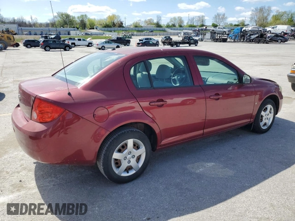 2008 Chevrolet Cobalt LT with VIN 1G1AL58FX87140490, listed as a Copart auction lot 53113885 with 91,486 mi miles and Salvage Title. Bid and sale history available at DreamBid. Image 3.