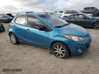 2012 Mazda Mazda2 Touring with VIN JM1DE1LY8C0149593, listed as a Copart auction lot 44600365 with 185,091 mi miles and Salvage Title. Bid and sale history available at carsss.com. Image 4.