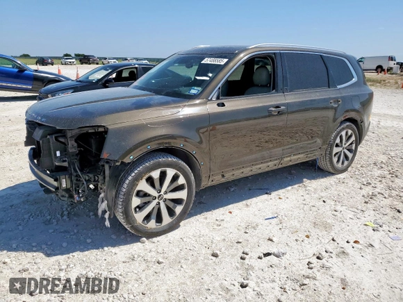 2020 Kia Telluride EX z VIN 5XYP3DHC7LG079306, wystawiony jako Copart lot #57488585 z przebiegiem 36 861 mil mil oraz Szkoda całkowita • Salvage title. Historia ofert i sprzedaży dostępna na DreamBid. Obrazek 1.