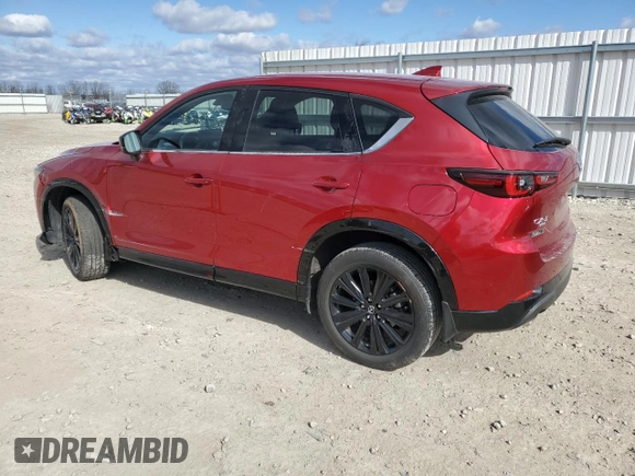 2022 Mazda CX-5 2.5 Turbo with VIN JM3KFBAY4N0547987, listed as a Copart auction lot 52541315 with 9,652 mi miles and Salvage Title. Bid and sale history available at carsss.com. Image 2.