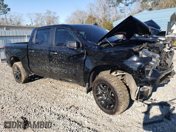 2024 Chevrolet Silverado 1500 Custom Trail Boss with VIN 3GCUDCED8RG411528, listed as a Copart auction lot 45971965 with 16,829 mi miles and Salvage Title. Bid and sale history available at carsss.com. Image 4.