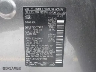 2016 Nissan Rogue SV with VIN KNMAT2MV2GP648485, listed as a IAAI auction lot 41849163 with 122,336 mi miles. Bid and sale history available at carsss.com. Image 9.