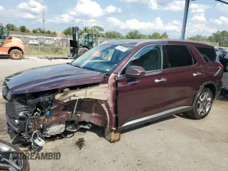 2024 Hyundai Palisade Limited z VIN KM8R54GE7RU701413, wystawiony jako Copart lot #58342965 z przebiegiem 28 609 mil mil oraz Szkody całkowita. Historia ofert i sprzedaży dostępna na DreamBid. Obrazek 1.