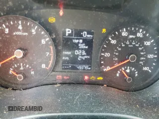 2023 Kia Rio LX with VIN 3KPA24AD3PE613044, listed as a Copart auction lot 46175935 with 49,379 mi miles and Salvage Title. Bid and sale history available at DreamBid. Image 9.