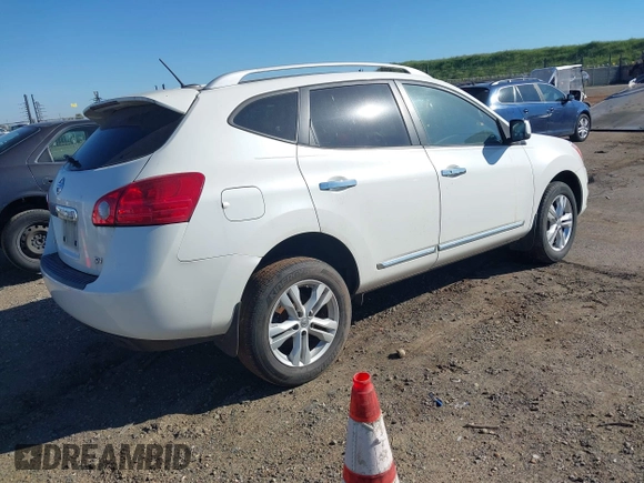 2013 Nissan Rogue S with VIN JN8AS5MTXDW024944, listed as a IAAI auction lot 41850245 with 156,670 mi miles. Bid and sale history available at carsss.com. Image 4.