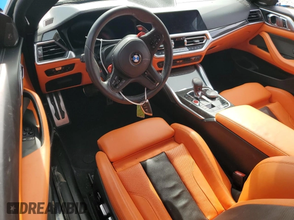 2022 BMW M4 Competition xDrive with VIN WBS43AZ01NCK81354, listed as a Copart auction lot 45180024 with 13,723 mi miles. Bid and sale history available at carsss.com. Image 8.