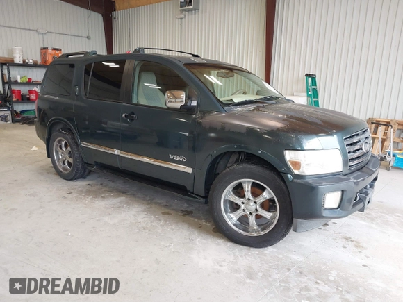 2005 Infiniti QX56 with VIN 5N3AA08C65N805076, listed as a IAAI auction lot 41353870 with 220,327 mi miles. Bid and sale history available at carsss.com. Image 1.