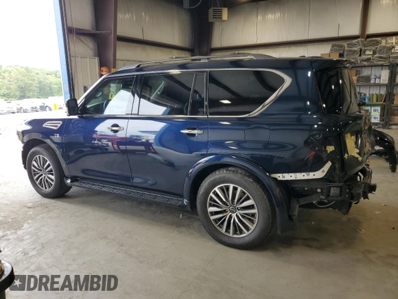 2022 Nissan Armada SL with VIN JN8AY2BCXN9160247, listed as a Copart auction lot 63918244 with 50,625 mi miles and Salvage Title. Bid and sale history available at carsss.com. Image 2.